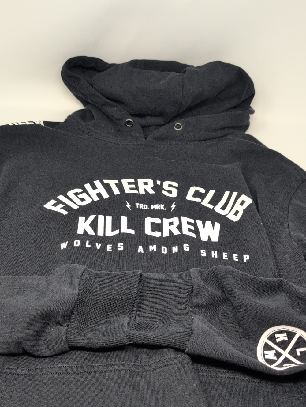 Kill Crew Fighter’s Club Wolves Among Sheep Porrada Series Black Hoodie Size XL - Picture 3 of 9